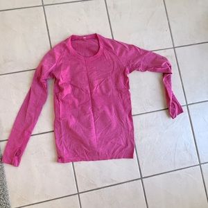 Lululemon Swiftly Long Sleeve size 10 beautiful pink color excellent condition